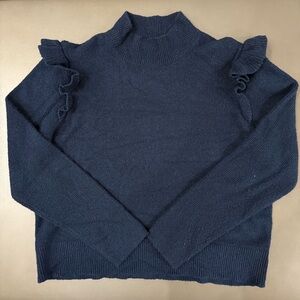 LOFT Navy Blue Mock Neck Sweater - Size XL